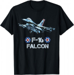 Ameerika s&otilde;jav&auml;e &otilde;huj&otilde;udude lennuk h&auml;vitaja F16 reaktiivlennuk unisex T-s&auml;rk S