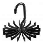 1 tk 20 konksuga p&ouml;&ouml;rleva lipsuhoidja, reguleeritava v&ouml;&ouml;ga salli riidehoidja must