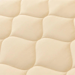 Sojakiust tepitud madratsikaitse &uuml;hev&auml;rviline paksendatud kattemadrats, pehme hingav voodikate, voodikattega voodikatted Only 2pcs Pillowcase beige