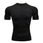 Meeste kompressioons&auml;rgid Athletic Quick Dry Hingavad l&ouml;&ouml;bekaitse Athletic Tight Treeningtopid suvised S must