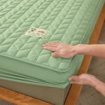 Puuvillane paks madratsikate Tepitud madrats Portector Topper Pad Antibakteriaalne libisemisvastane voodikatted Pehme voodipesu Sisseehitatud lina Only 2pcs Pillowcase