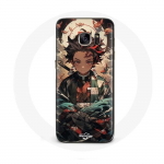 Coque pour Samsung Galaxy S7 Edge Demon Slayer Tanjiro Anime Manga - Maniacase