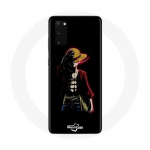 &Uuml;mbris Samsung Galaxy S11 One Piece Manga Anime Luffy musta taustaga - Maniacase