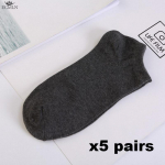 5 paari naiste pahkluu valged mustad sokid naiste sokid hingavad spordisokid &uuml;hev&auml;rvilised paadi sokid mugavad pol&uuml;estersokid One size