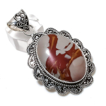 Natural Noreena Jasper Gemstone Handmade 925 Sterling Silver Pendant 2.40 c1t40