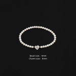 Uus klassikaline s&uuml;damekujuline AZ algust&auml;hega naiste k&auml;ev&otilde;ru temperamendiga 4 mm kivist k&auml;sitsi valmistatud k&auml;ev&otilde;ru naistele ehete kingitus 1A