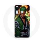 Coque Maniacase pour Samsung Galaxy A40 One piece Zoro manga anime 3D art