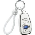 V&otilde;tmehoidja kate koos Blingi kaelapaelaga, v&otilde;tmehoidja &uuml;mbris Auto v&otilde;tmekaitse, mis &uuml;hildub Lexus RX IS-iga ES GS LS NX RS GX LX RC LC Pehme TPU nutikas v&otilde;tmehoidja 2 3 For Benz