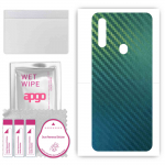 apgo Protective Skin Sticker for the back compatible with Oppo A8, Wrap Film, Foil, Vinyl - Pattern Carbon Chameleon CAKA1