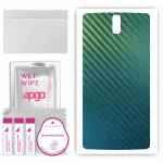 apgo Protective Skin Sticker for the back compatible with OnePlus One A0001, Wrap Film, Foil, Vinyl - Pattern Carbon Chameleon CAKA1