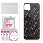 apgo Protective Skin Sticker for the back compatible with Oppo A72 5G, Wrap Film, Foil, Vinyl - Pattern Carbon Black Pixel