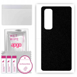 apgo Protective Skin Sticker for the back compatible with Xiaomi Mi Note 10 Lite, Wrap Film, Foil, Vinyl - Pattern Matte Black