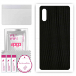 apgo Protective Skin Sticker for the back compatible with Sony Xperia Ace II SO-41B, Wrap Film, Foil, Vinyl - Pattern Matrix