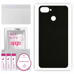 apgo Protective Skin Sticker for the back compatible with Kruger&Matz Flow 6S, Wrap Film, Foil, Vinyl - Pattern Matrix