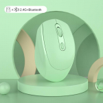 2,4 GHz traadita hiir Bluetooth 5.2 optilised hiired koos vastuv&otilde;tjaga RGB 1600DPI 4 nupuga vaikne hiir USB taaslaetavad m&auml;nguhiired arvuti s&uuml;learvutile