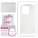 apgo Protective Skin Sticker for the back+sides compatible with Vivo V25e, Full Wrap Film, Foil, Vinyl - Pattern Matte Transparent