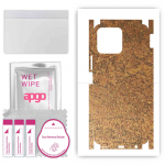 apgo Protective Skin Sticker for the back+sides compatible with Honor X8, Full Wrap Film, Foil, Vinyl - Pattern Rusty Copper