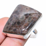 Natural Sunstone In Lolite Gemstone 925 Sterling Silver Gift Ring Size 8 p9m12