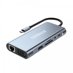Ninkear 11 in 1 dokkimisjaam HD eraldusv&otilde;imega 4K /30Hz USB2.0*3 USB3.0*1 VGA eraldusv&otilde;imega 1080P /60Hz alumiiniumsulamist kest h&otilde;be