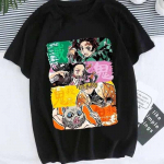 Anime Demon Slayer Kamado Tanjirou ja Kamado Nezuko Eyes Graphic Print T-s&auml;rk Meeste Naiste Suured T-s&auml;rgid Kuum Manga T-s&auml;rk Harajuku T-s&auml;rk XS