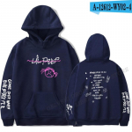 R&auml;ppar Lil Peep Hoodies Print Meeste Naiste Unisex Hoodie Casual Oversized Pullover Harajuku Pusa Mood Riietus Spordidress S