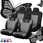 Istmeauto Auto Autoistmekatte kaitse Pehme universaalne 3D liblikamuster autode maasturitele 4 PCS sinine