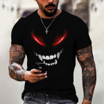 Devil Graphics T-s&auml;rk vabaaja meeste l&uuml;hikeste varrukatega s&auml;rgid, suvised meeste riided, lahtised T-s&auml;rk meestele, suured topid T&auml;navar&otilde;ivad 5XL XL
