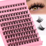 Ripsmepikendusklastri ripsmed Individuaalsed t&auml;ismahus ripsmed, loomulik v&auml;limus 8-16 mm DIY kunstripsmed Mink D Curl 120 tk v&otilde;lts 120duo