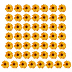 50 tk 3,5 cm kunstlillepea kahekihiline v&otilde;ltslille mitmev&auml;rviline v&auml;ike kunstsiidist lill Mass isetegemise k&auml;sit&ouml;&ouml; kimp Avaleht valge