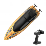 Kaugjuhtimispaat t&auml;iskasvanutele ja lastele 2,4 GHz 30 km/h puldiga kiirpaat basseini ja j&auml;rve jaoks, LED-tuledega elektripaadi m&auml;nguasi 1 Battery sinine