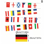 2024. aasta Euroopa riikide lipp 24 tk Euro Cup Riigilipp Riiklikud lipud Riiklikud lipud Jalgpalli&uuml;rituse vanikute kujundus 20x28cm