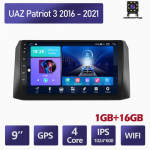 UAZ Patriot 3 jaoks 2016&ndash;2021 autoraadio multimeediumipleier Navigatsioon GPS WIFI Stereo Auto Android Carplay 2 Din 2+32GB 1+16GB