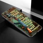 AK47 k&auml;sirelva telefoni&uuml;mbris Xiaomi Redmi Note 7 8 9 10 Lite 11 11E 11T 12 Pro 11S 4G 10T 5G 8T 9S 10S pehme TPU must kate jaoks Redmi Note 7(Pro)