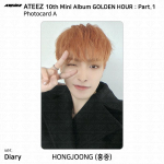ATEEZ 10. minialbum Golden Hour Part.1 Photobook Ver Photocard Postkaart KPOP Hongjoong - D (A)