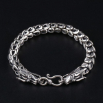 Uue disainiga vintage loominguline k&auml;ev&otilde;ru h&otilde;bedane draakonipea paks paar trendi domineeriv meeste ehete aksessuaar 18CM