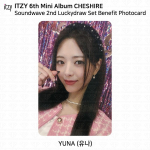 ITZY 6. minialbum Cheshire Soundwave 2. Lucky Draw fotokaardi eelis Ver. Yuna - Benefit