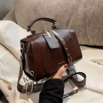 Retro v&auml;ike kandiline Crossbody kott &ndash; etnilise boheemlase k&auml;epidemega kott, klassikaline naiste rahakott laia rihmaga