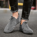 Meeste moodne nahkjalatsite mokassiinid meestele mustriga kaheksajala pehmed vabaajajalatsid 46 hall