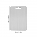 Titaanist l&otilde;ikelaud Kerge ja vastupidav k&ouml;&ouml;gilaua l&otilde;ikeplokk, mida on lihtne puhastada koduse v&auml;lik&auml;mpingu pikniku jaoks 39*28CM-304 stainless