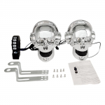 Mootorratta k&otilde;lar Skull Shape Subwoofer Bluetoothiga &uuml;hilduv MP3-m&auml;ngija veekindel raadios&uuml;steem Mootorratta stereos&uuml;steem