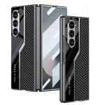 Galvaniseeritud nahast k&otilde;va korpusega telefoni&uuml;mbris Samsung Galaxy Z Fold 6 5 4 3 Kokkupandav 6 Kokkupandav 5 Volditav 4 Volditav 3 5G Kilega kaitsekate Galaxy Z Fold3