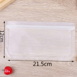 Silikoonist toiduainete s&auml;ilituskonteinerid Lekkekindlad mahutid Korduvkasutatav p&uuml;stt&otilde;mblukuga kott 21.5*12cm