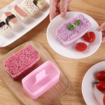 Ristk&uuml;likukujuline sushivormi Musubi valmistamise komplekt r&auml;mpspost Kimbab Onigiri koduk&ouml;&ouml;k Bento tarvikud riisipallide valmistamise t&ouml;&ouml;riist, isetegemine