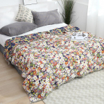 1 tk Nordic Pastoral Flowers puuvillane tekk ja diivanir&auml;tikud suvetekk &otilde;huke tekk marli pehme vooditekk kattetekk 150cmx200cm lilla