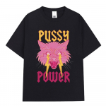 Kiisu J&otilde;ud Naljakas Kassi Meem T-s&auml;rk Mood Vintage Harajuku L&uuml;hikeste Varrukatega T-s&auml;rk Meestele Naistele Vabaaja Puuvillane &Uuml;lem&otilde;&otilde;duline T-s&auml;rk Topid S must