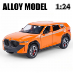 1/24 skaala BMW XM linnamaasturi sulamist survevalatud automudeli m&auml;nguasjade simulatsiooniga maastikus&otilde;idukid koos helivalguspihustiga m&auml;nguasjadega lastele kingitused oranž