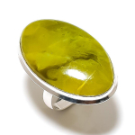 Natural Opal Gemstone Handmade 925 Sterling Silver Jewelry Ring Size 10 g6p17