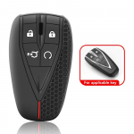 4 nupuga silikoonist auto kaugjuhtimispuldi v&otilde;tme&uuml;mbrise kate Changan CS35 Plus CS55 Plus CS75 Plus 2019 2020 v&otilde;tmekaitsekoti hoidiku jaoks must