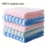 10/5/1tk K&ouml;&ouml;gipuhastuslapp korallifliisist n&otilde;udepesulapp Super imav k&uuml;&uuml;rimislapp, kuivad ja m&auml;rjad k&ouml;&ouml;gipuhastusr&auml;tikud 10PCS