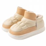 Talvised paksu tallaga lumesaapad l&uuml;hikestele pl&uuml;&uuml;sis naistele ja paksud libisemisvastased puuvillased sussid naistele 36-37 khaki